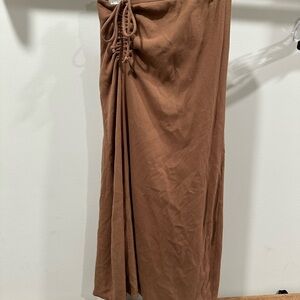 Aerie Tan Pencil Skirt